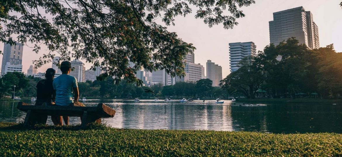 passeio nos parques na cidade