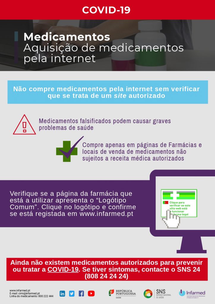 alerta do Infarmed para medicamentos falsificados