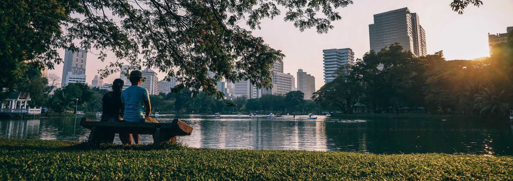 passeio nos parques na cidade