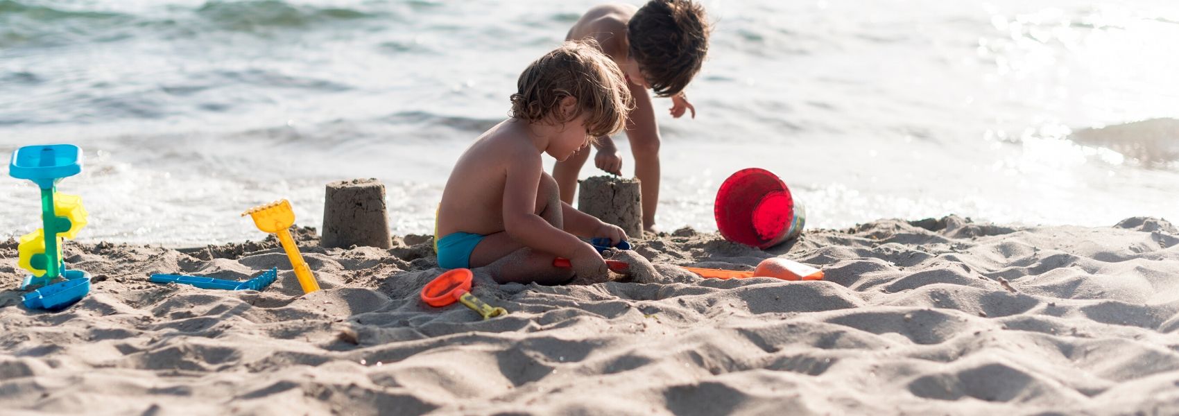 jogos em família na praia