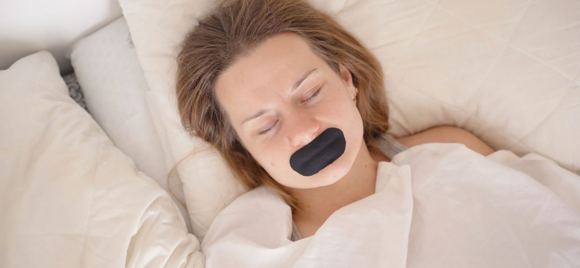 fita adesiva para dormir