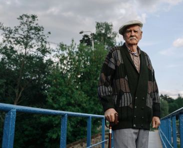 homem com doença de Parkinson